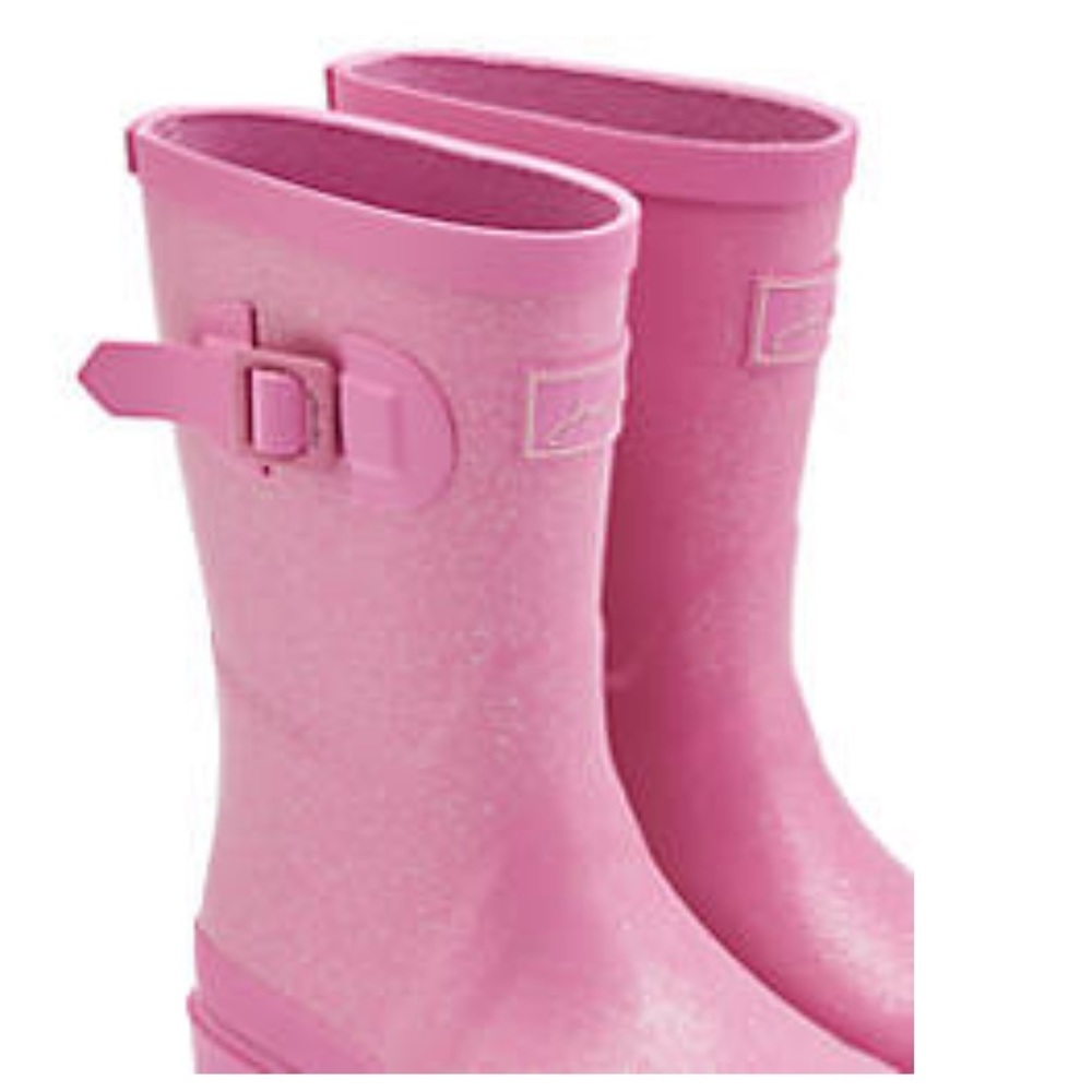 Joules Pink Glitter Rainboots New with Box - Picture 5 of 5